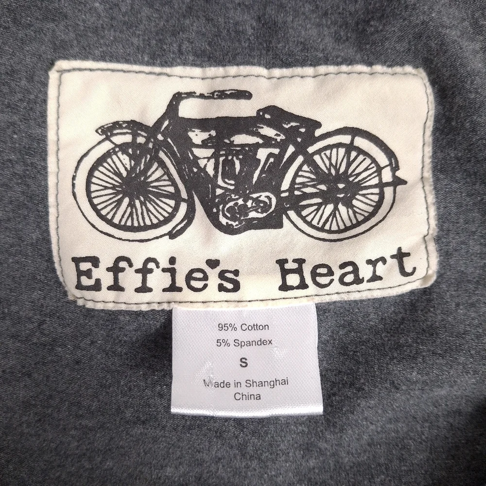 Effie's Heart Ava Dress floral pockets knee length whimsical fit flare twee gray - Picture 9 of 10